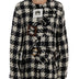 Dolce & Gabbana Black White Wool Knitted Crystal Jacket