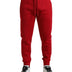 Dolce & Gabbana Red Cotton Blend Skinny Jogger Pants