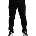 Dolce & Gabbana Black Cotton Blend Jogger Sweatpants Pants