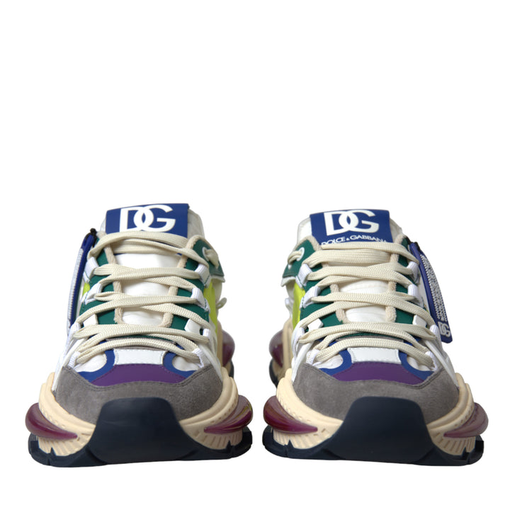 Dolce & Gabbana Multicolor Mixed Material Airmaster Sneakers