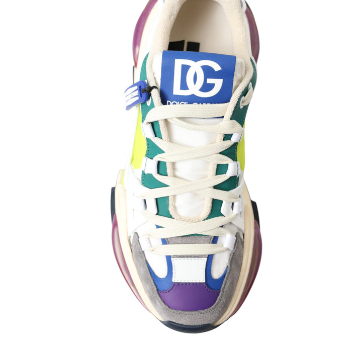 Dolce & Gabbana Multicolor Mixed Material Airmaster Sneakers