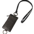 Dolce & Gabbana Black Leather Lanyard Logo Card Holder Men Wallet