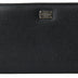 Dolce & Gabbana Black Leather Zip Around Continental Men Wallet