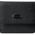 Dolce & Gabbana Black Textured Leather Bifold Logo Coin Purse Wallet