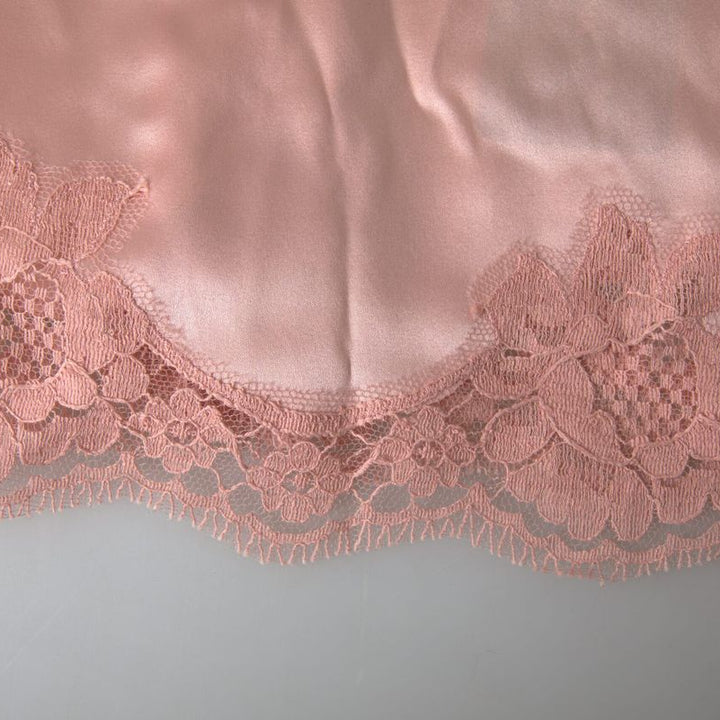 Dolce & Gabbana Antique Rose Lace Silk Camisole Top Underwear