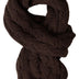 Dolce & Gabbana Brown Cashmere Knit Neck Wrap Shawl Scarf