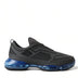 Prada Black Blue Rubber Knit Slip On Low Top Sneakers Shoes