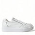 Prada White Leather Montana Low Top Lace Up Sneakers Shoes