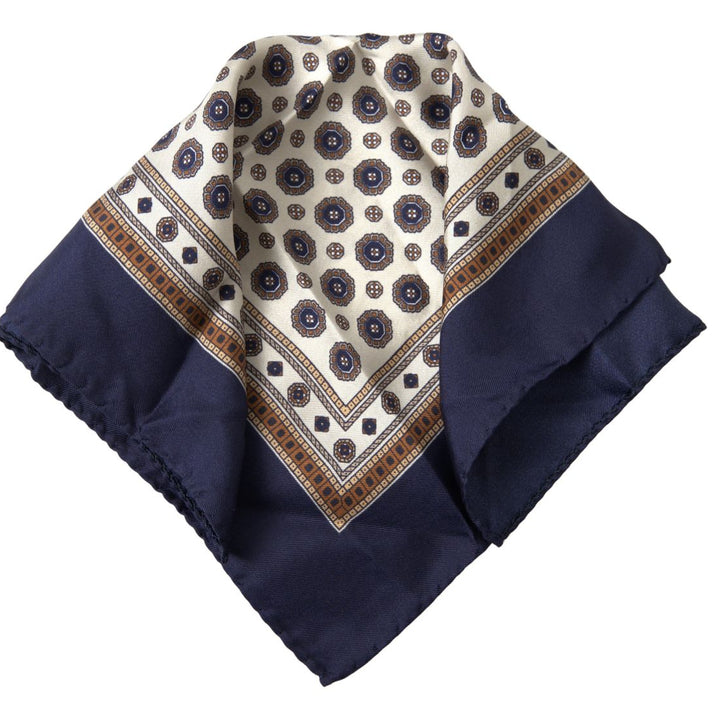 Dolce & Gabbana Multicolor Patterned Square Handkerchief Scarf