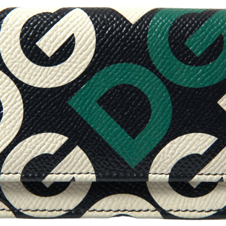 Dolce & Gabbana Multicolor DG Mania French Flap Leather Wallet