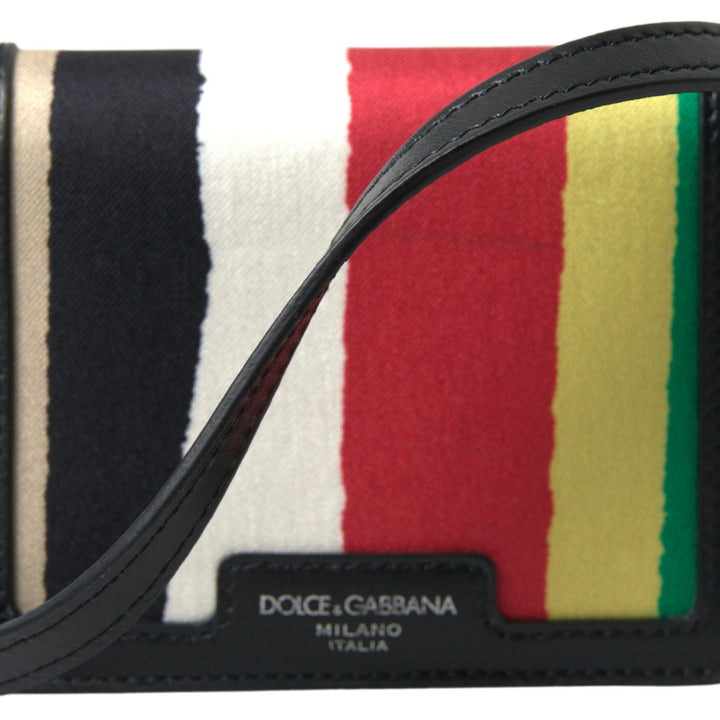 Dolce & Gabbana Multicolor Leather Shoulder Strap Card Holder Wallet