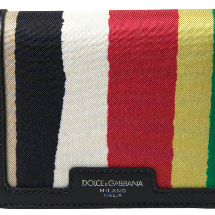 Dolce & Gabbana Multicolor Leather Shoulder Strap Card Holder Wallet