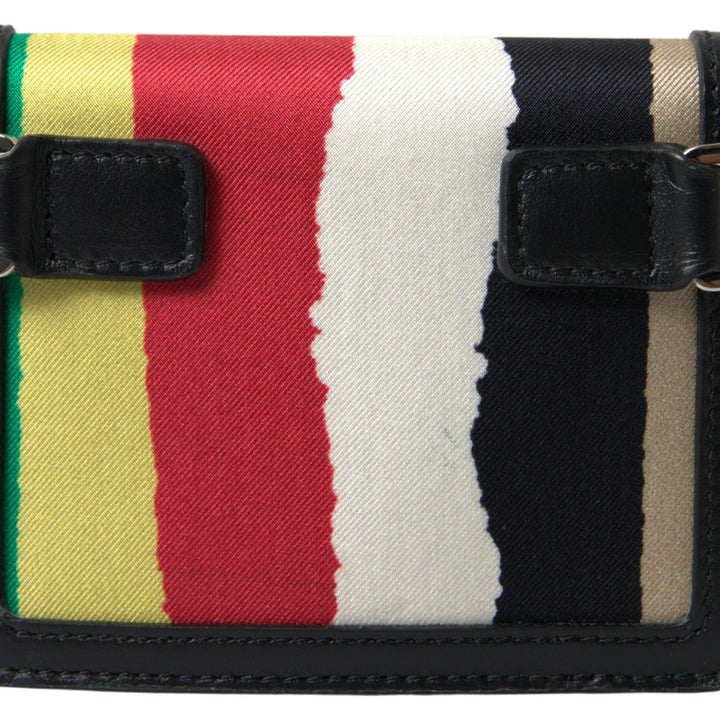 Dolce & Gabbana Multicolor Leather Shoulder Strap Card Holder Wallet