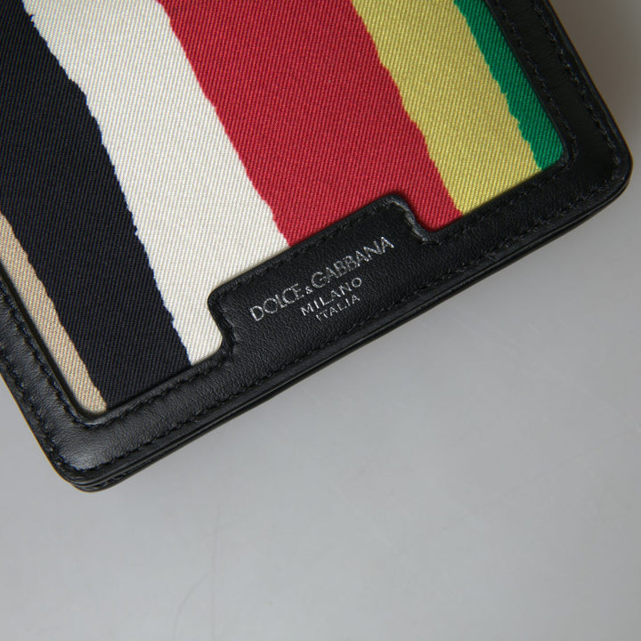 Dolce & Gabbana Multicolor Leather Shoulder Strap Card Holder Wallet