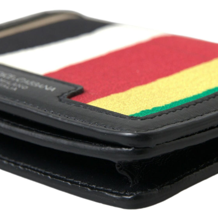 Dolce & Gabbana Multicolor Leather Shoulder Strap Card Holder Wallet