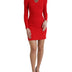 Dolce & Gabbana Red Sacred Heart Viscose Bodycon Mini Dress