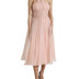 Dolce & Gabbana Pink Silk Chiffon Halter A-line Pleated Midi Dress