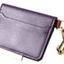 Dolce & Gabbana Purple Calf Leather Bifold Logo Card Holder Wallet