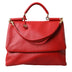 Dolce & Gabbana Red Leather Large Miss Sicily Top Handle Women Bag