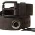 Dolce & Gabbana Brown Leather Metal Buckle Men Cintura Belt