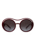 Dolce & Gabbana Bordeaux Frame Gray Lens DG Monogram DG6142 Sunglasses