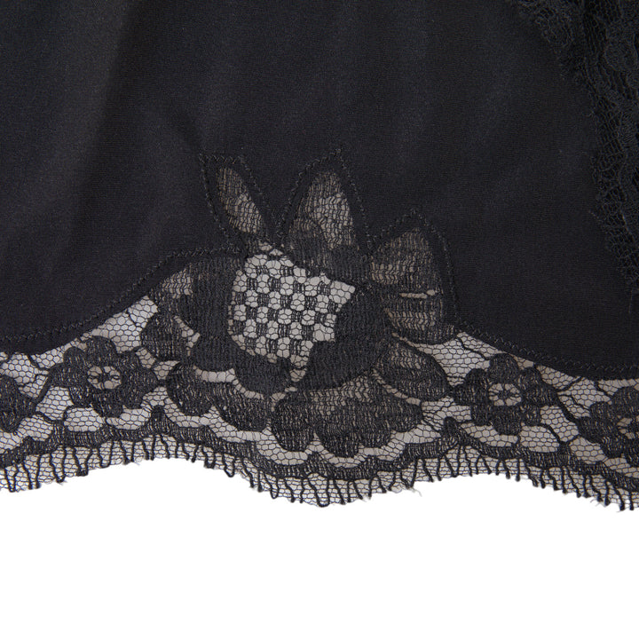 Dolce & Gabbana Black Lace Silk Sleepwear Camisole Top Underwear