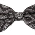 Dolce & Gabbana Black Fantasy Pattern Adjustable Neck Papillon Bow Tie