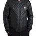 Dolce & Gabbana Black Leather Full Zip Quilted Jacket