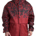 Dolce & Gabbana Red Leopard Hooded Rain Coat Jacket