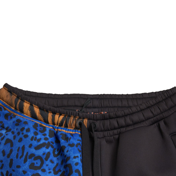 Dolce & Gabbana Black Tiger Print Cargo Jogger Pants