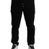 Dolce & Gabbana Black Cotton Skinny Jogger Sweatpants Pants