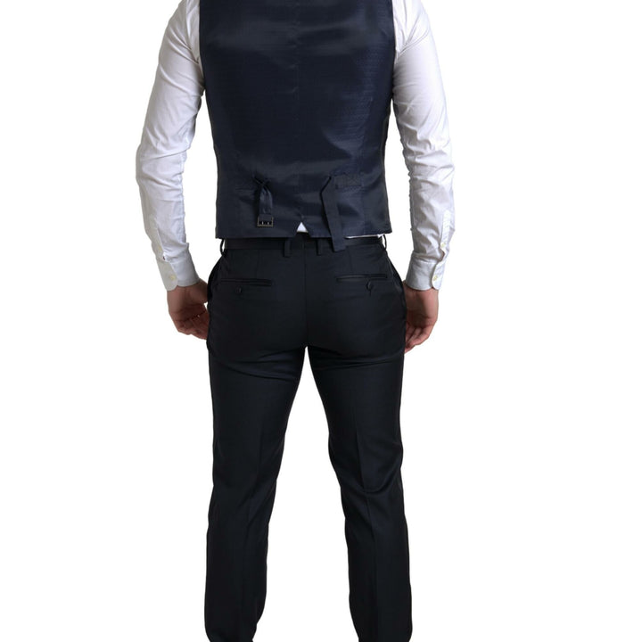 Dolce & Gabbana Black 3 Piece Single Breasted MARTINI Suit