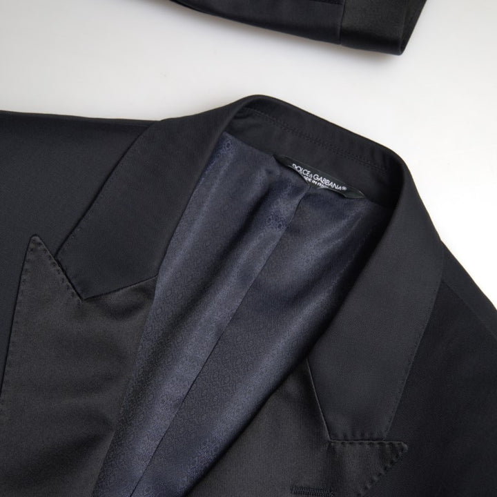 Dolce & Gabbana Black 3 Piece Single Breasted MARTINI Suit