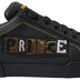 Dolce & Gabbana Black Leather Portofino Prince Sneakers