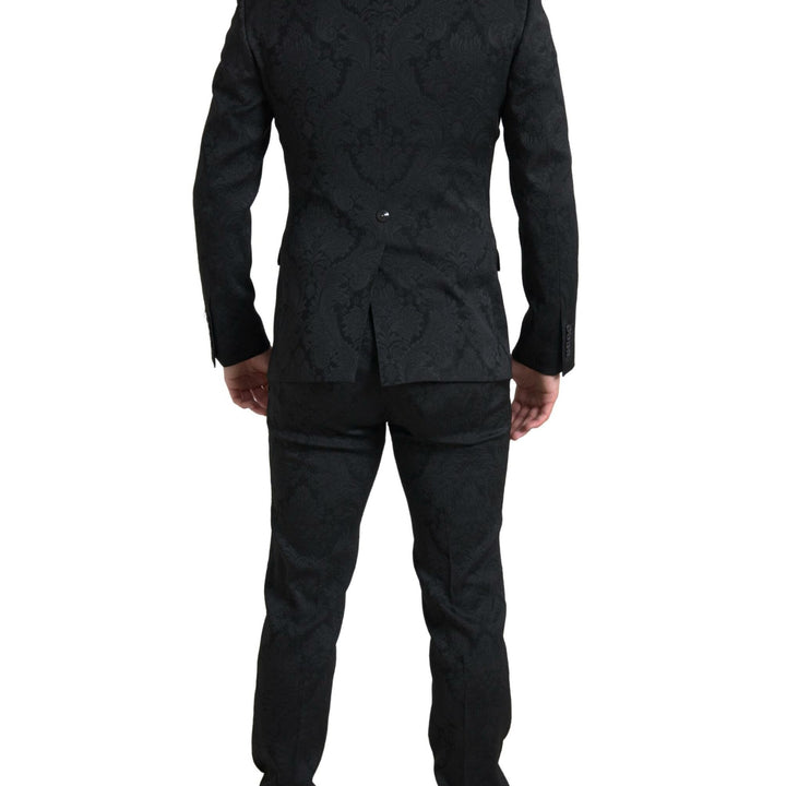 Dolce & Gabbana Black 2 Piece Single Breasted MARTINI Suit