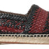 Dolce & Gabbana Black Bordeaux Buffalo Leather Espadrille Shoes