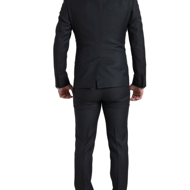 Dolce & Gabbana Black 3 Piece Single Breasted MARTINI Suit