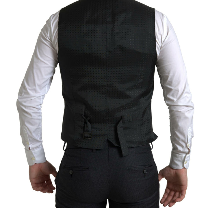 Dolce & Gabbana Black 3 Piece Single Breasted MARTINI Suit