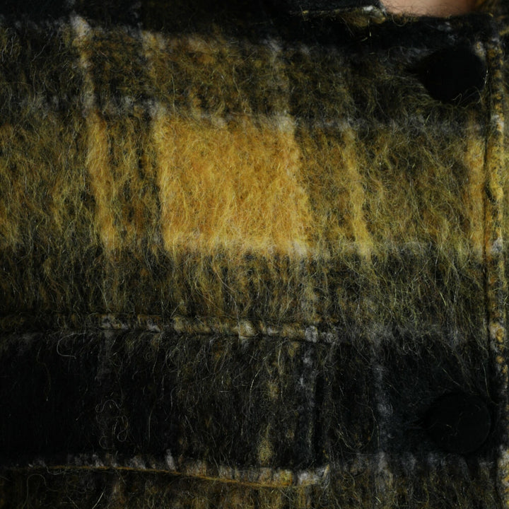 Dolce & Gabbana Yellow Plaid Long Sleeve Casual Coat Jacket