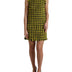 Dolce & Gabbana Yellow Houndstooth Sleeveless Aline Mini Dress