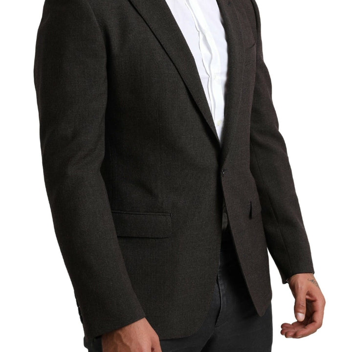 Dolce & Gabbana Dark Gray MARTINI Slim Formal Jacket Blazer