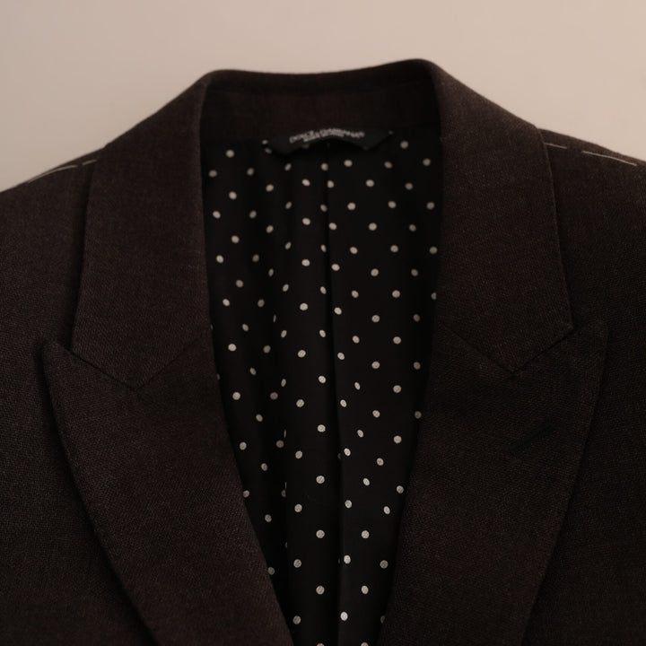 Dolce & Gabbana Dark Gray MARTINI Slim Formal Jacket Blazer