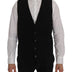 Dolce & Gabbana Black STAFF Cotton Rayon Vest