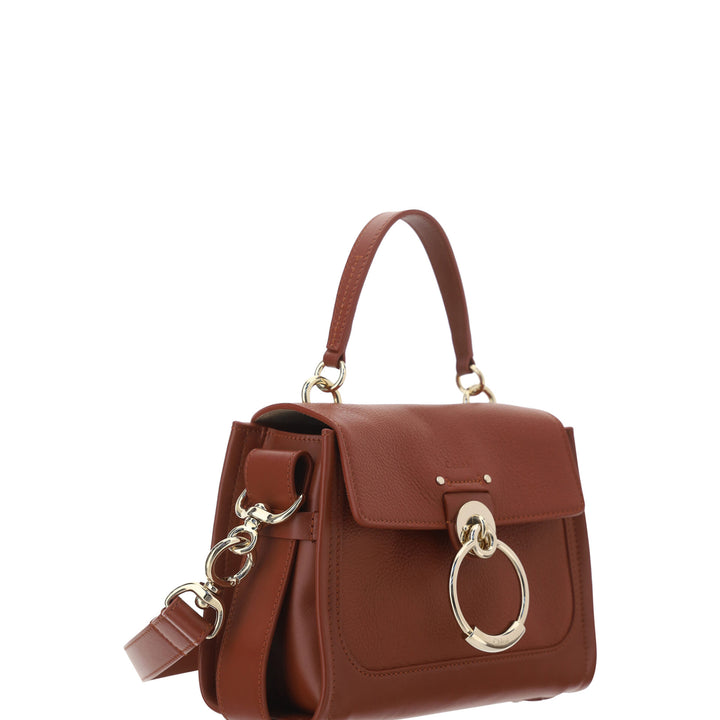 Chloé Brown Calf Leather Tess Handbag