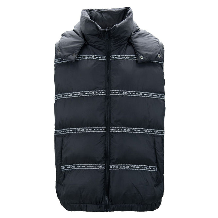 Versace Black Polyester Vest