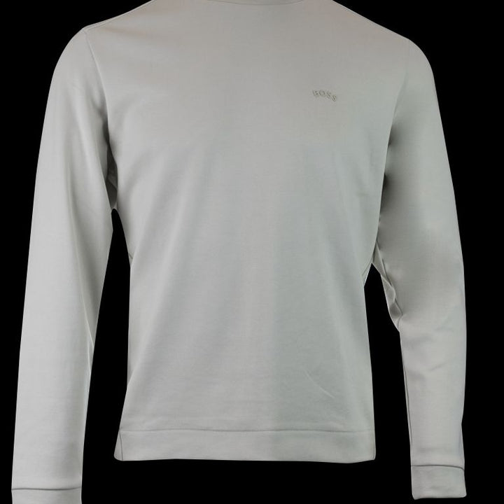 Hugo Boss Beige Cotton Round Neck Sweatshirt