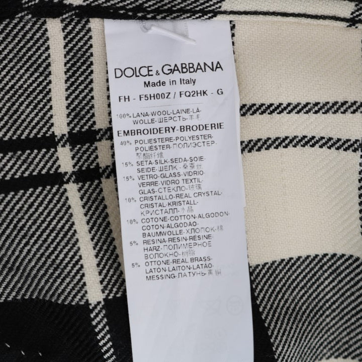 Dolce & Gabbana Black White Fairy Tale Crystal Shirt