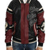 Dolce & Gabbana Leather Club Lounge Black Red Jacket