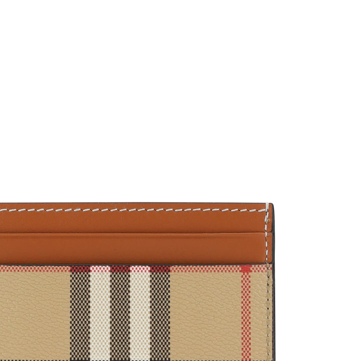 Burberry Brown Printed Canvas Cardholder