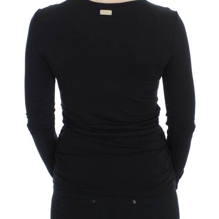 Versace Jeans Black Stretch Longsleeve Sweater